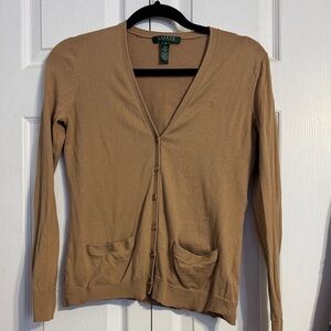 Ralph Lauren light brown cardigan
